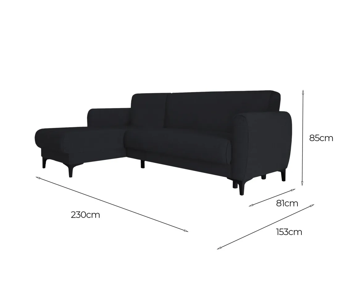 Divano letto per ospiti blu 230x153cm - Aber