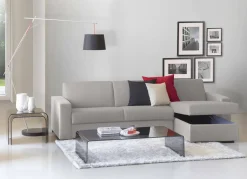 Divano letto per ospiti grigio 280x95cm - Aika