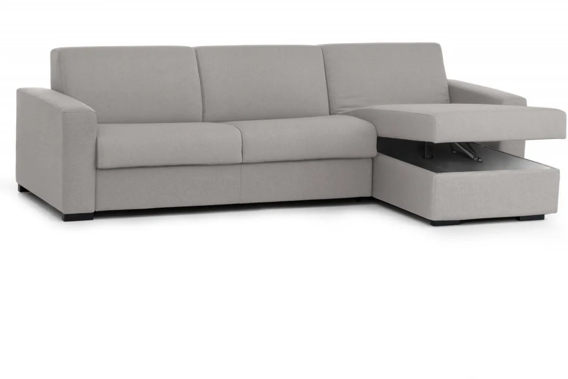 Divano letto per ospiti grigio 280x95cm - Aika