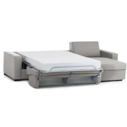 Divano letto per ospiti grigio 280x95cm - Aika