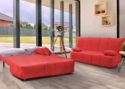 Divani Letto 3 Posti|Salotto > Dmora Divano letto per ospiti 165x90cm - Antal Rosso