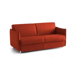 Divani Letto 2 Posti|Divano Contenitore Letto > Dmora Divano Letto 2 Posti Sfoderabile Contenitore 180x95 cm, di Apertura a Ribalta Made in Italy - Trovo Arancione