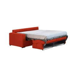 Divani Letto 3 Posti|Divano Contenitore Letto > Dmora Divano Letto 3 Posti Sfoderabile Contenitore 225x95 cm, Lavabile Made in Italy - Benedetto Arancione