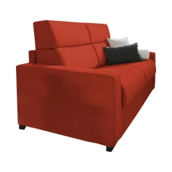 Divani Letto 3 Posti|Divano Contenitore Letto > Dmora Divano Letto 3 Posti Sfoderabile Contenitore 225x95 cm, Lavabile Made in Italy - Benedetto Arancione