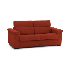 Divani Letto 3 Posti|Divano Contenitore Letto > Dmora Divano Letto 3 Posti Sfoderabile Contenitore 225x95 cm, Lavabile Made in Italy - Pacecos Arancione