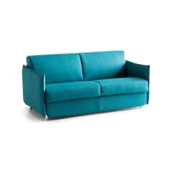 Divani Letto 2 Posti|Divano Contenitore Letto > Dmora Divano Letto 2 Posti Sfoderabile Contenitore 180x95 cm, di Apertura a Ribalta Made in Italy - Trovo Azzurro