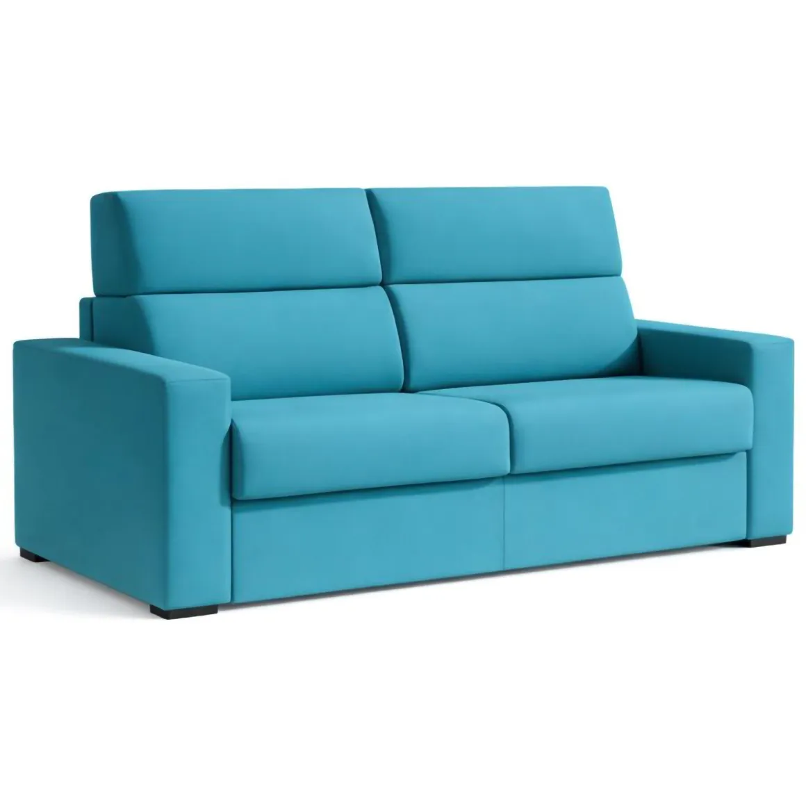 Divani Letto 2 Posti|Divano Contenitore Letto > Dmora Divano Letto 2 Posti Sfoderabile Contenitore 200x95 cm, di Apertura a Ribalta Made in Italy - Sonico Azzurro