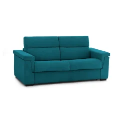 Divani Letto 3 Posti|Divano Contenitore Letto > Dmora Divano Letto 3 Posti Sfoderabile Contenitore 225x95 cm, Lavabile Made in Italy - Nus Azzurro