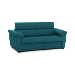 Divani Letto 3 Posti|Divano Contenitore Letto > Dmora Divano Letto 3 Posti Sfoderabile Contenitore 225x95 cm, Lavabile Made in Italy - Trino Azzurro