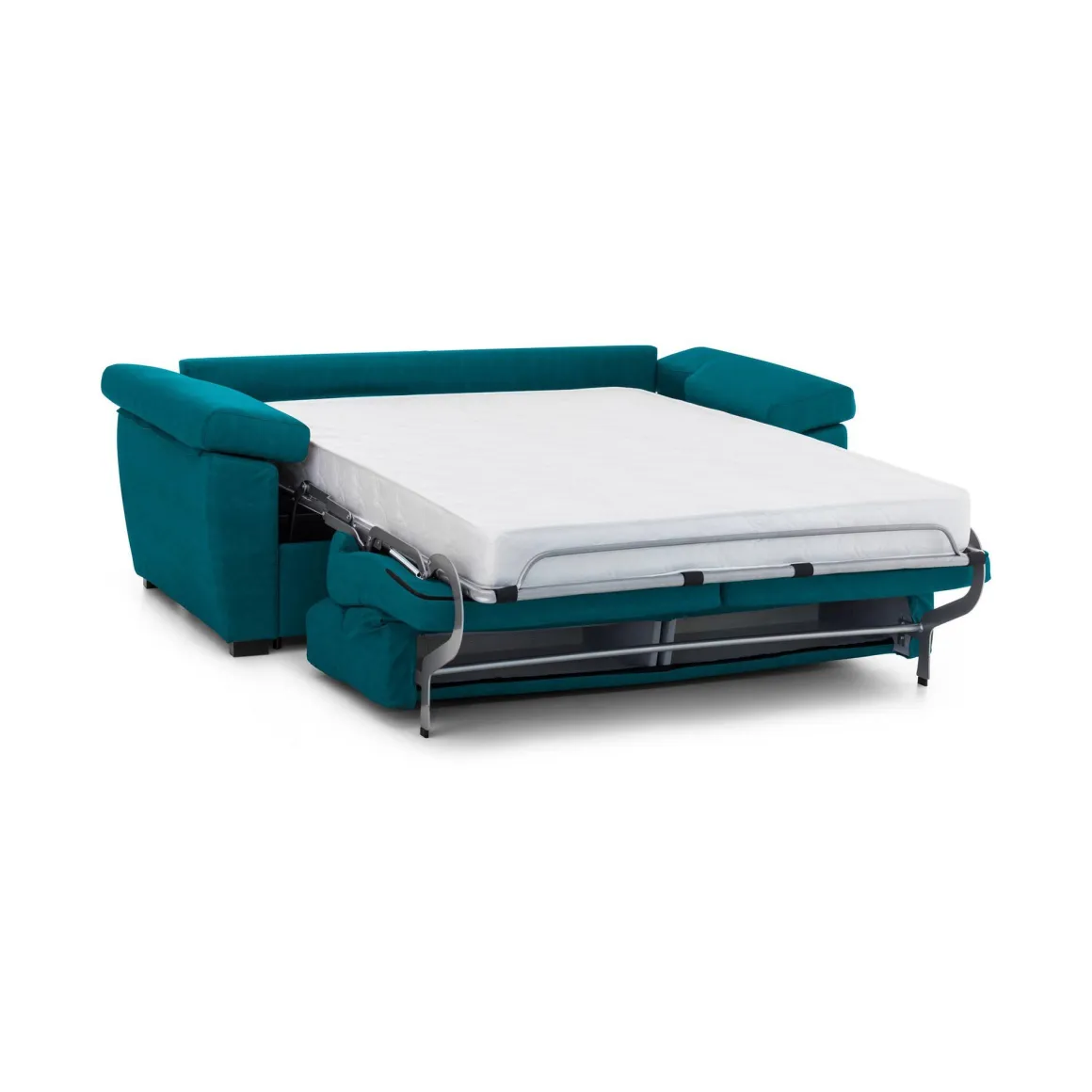 Divani Letto 3 Posti|Divano Contenitore Letto > Dmora Divano Letto 3 Posti Sfoderabile Contenitore 225x95 cm, Lavabile Made in Italy - Trino Azzurro