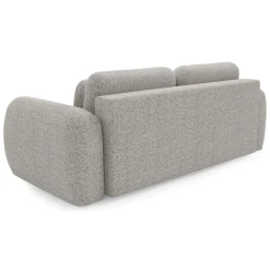 Divano Letto 3 Posti Beige Contenitore di Apertura a Libro 266x121 cm, Reclinabile - Sessame