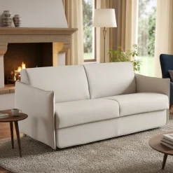 Divani Letto 2 Posti|Divano Contenitore Letto > Dmora Divano Letto 2 Posti Sfoderabile Contenitore 160x95 cm, di Apertura a Ribalta Made in Italy - Follina Beige