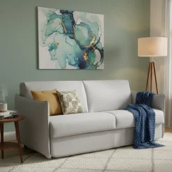 Divani Letto 2 Posti|Divano Contenitore Letto > Dmora Divano Letto 2 Posti Sfoderabile Contenitore 185x95 cm, di Apertura a Ribalta Made in Italy - Rigolato Beige