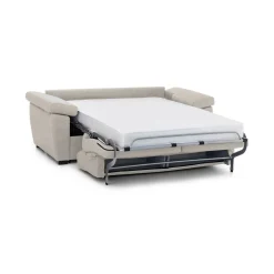 Divani Letto 2 Posti|Divano Contenitore Letto > Dmora Divano Letto 2 Posti Sfoderabile Contenitore 185x95 cm, di Apertura a Ribalta Made in Italy - Seui Beige