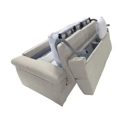 Divani Letto 2 Posti|Divano Contenitore Letto > Dmora Divano Letto 2 Posti Sfoderabile Contenitore 185x95 cm, di Apertura a Ribalta Made in Italy - Seui Beige