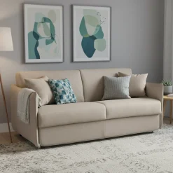 Divani Letto 3 Posti|Divano Contenitore Letto > Dmora Divano Letto 3 Posti Sfoderabile Contenitore 220x95 cm, Lavabile Made in Italy - Marcon Beige