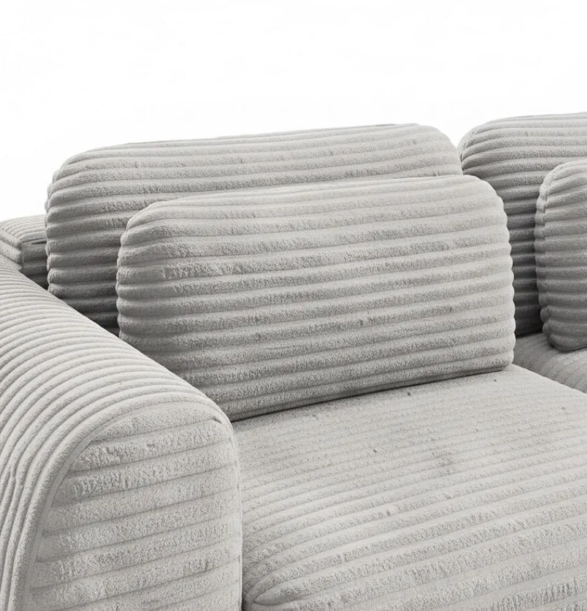 Divano Letto 2 Posti Bianco Contenitore di Apertura a Libro 266x121 cm, Reclinabile - Golgi