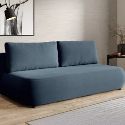 Divani Letto 2 Posti|Divani Letto > Dmora Divano Letto 2 Posti Contenitore Cuscini Sfoderabili 210x106 cm, Reclinabile - Brugnato Blu