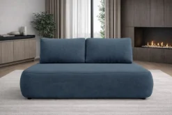 Divani Letto 2 Posti|Divani Letto > Dmora Divano Letto 2 Posti Contenitore Cuscini Sfoderabili 210x106 cm, Reclinabile - Brugnato Blu