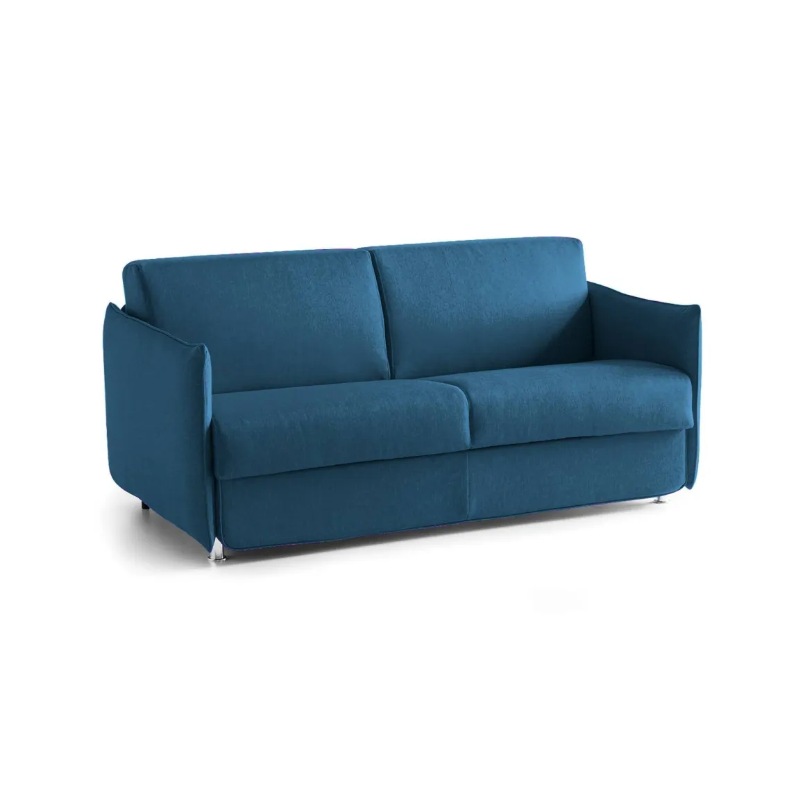 Divani Letto 2 Posti|Divano Contenitore Letto > Dmora Divano Letto 2 Posti Sfoderabile Contenitore 180x95 cm, di Apertura a Ribalta Made in Italy - Trovo Blu