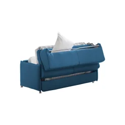 Divani Letto 2 Posti|Divano Contenitore Letto > Dmora Divano Letto 2 Posti Sfoderabile Contenitore 180x95 cm, di Apertura a Ribalta Made in Italy - Trovo Blu
