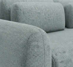 Divano Letto 3 Posti Grigio Cenere Contenitore di Apertura a Libro 266x121 cm, Reclinabile - Sessame