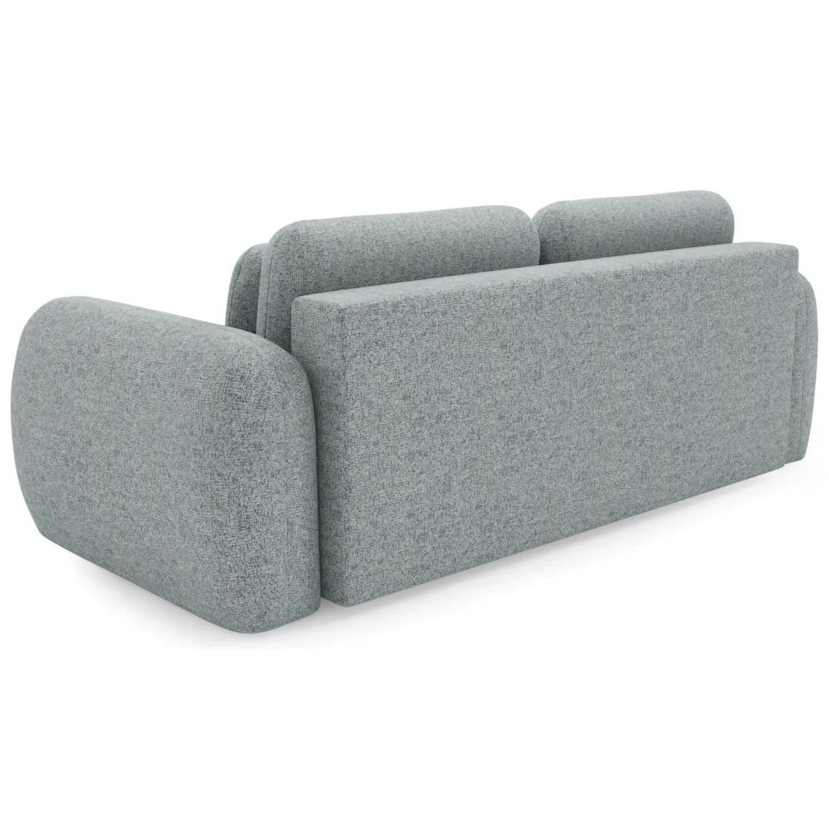 Divano Letto 3 Posti Grigio Cenere Contenitore di Apertura a Libro 266x121 cm, Reclinabile - Sessame