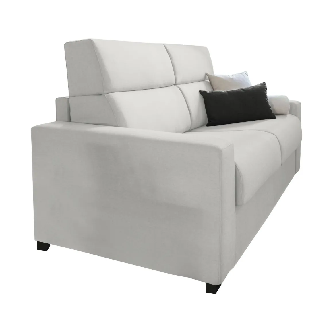 Divani Letto 2 Posti|Divano Contenitore Letto > Dmora Divano Letto 2 Posti Sfoderabile Contenitore 180x95 cm, di Apertura a Ribalta Made in Italy - None Grigio Chiaro