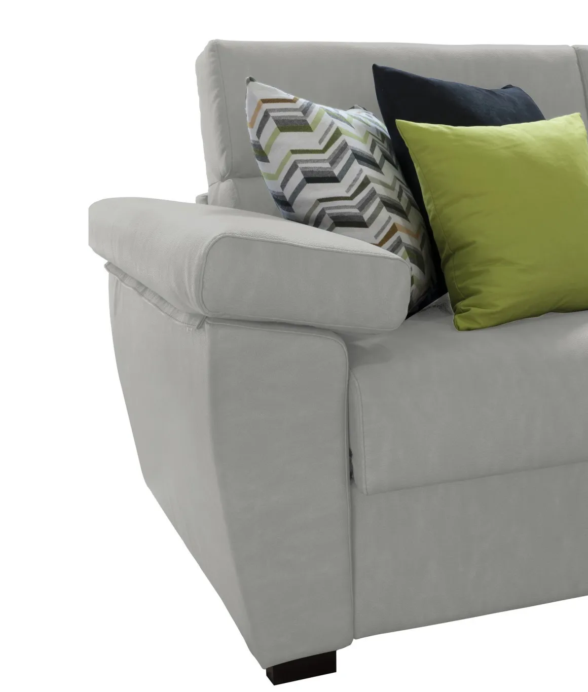 Divano Letto 2 Posti Grigio Chiaro Sfoderabile Contenitore 185x95 cm, di Apertura a Ribalta Made in Italy - Seui