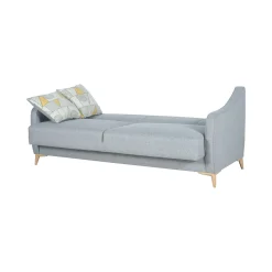 Divani Letto 3 Posti|Divano Contenitore Letto > Dmora Divano Letto 3 Posti Contenitore di Apertura Click-clack 203x90 cm, Lavabile - Propata Grigio Chiaro