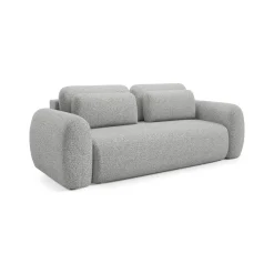 Divani Letto 3 Posti|Divano Contenitore Letto > Dmora Divano Letto 3 Posti Sfoderabile Contenitore 200x95 cm, Lavabile Made in Italy - Cecina Grigio Chiaro