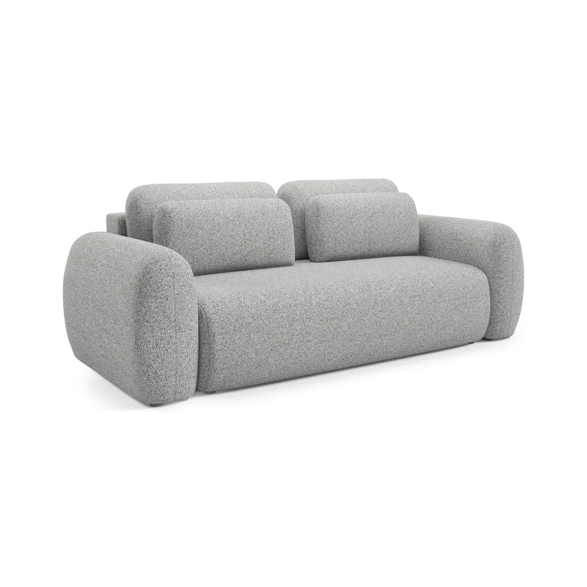 Divani Letto 3 Posti|Divano Contenitore Letto > Dmora Divano Letto 3 Posti Sfoderabile Contenitore 200x95 cm, Lavabile Made in Italy - Cecina Grigio Chiaro