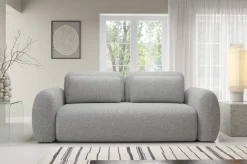 Divani Letto 3 Posti|Divano Contenitore Letto > Dmora Divano Letto 3 Posti Sfoderabile Contenitore 200x95 cm, Lavabile Made in Italy - Cecina Grigio Chiaro