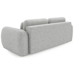 Divani Letto 3 Posti|Divano Contenitore Letto > Dmora Divano Letto 3 Posti Sfoderabile Contenitore 200x95 cm, Lavabile Made in Italy - Cecina Grigio Chiaro