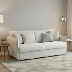 Divani Letto 3 Posti|Divano Contenitore Letto > Dmora Divano Letto 3 Posti Sfoderabile Contenitore 220x95 cm, Lavabile Made in Italy - Marcon Grigio Chiaro