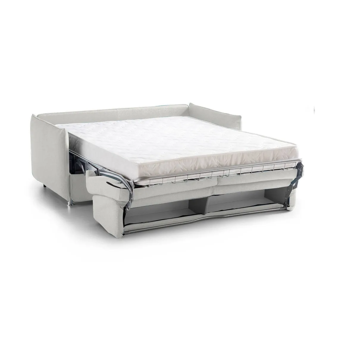 Divani Letto 3 Posti|Divano Contenitore Letto > Dmora Divano Letto 3 Posti Sfoderabile Contenitore 220x95 cm, Lavabile Made in Italy - Marcon Grigio Chiaro