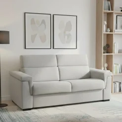 Divani Letto 3 Posti|Divano Contenitore Letto > Dmora Divano Letto 3 Posti Sfoderabile Contenitore 225x95 cm, Lavabile Made in Italy - Pacecos Grigio Chiaro