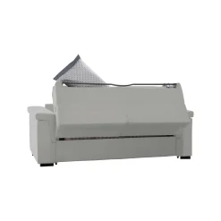 Divani Letto 3 Posti|Divano Contenitore Letto > Dmora Divano Letto 3 Posti Sfoderabile Contenitore 225x95 cm, Lavabile Made in Italy - Pacecos Grigio Chiaro
