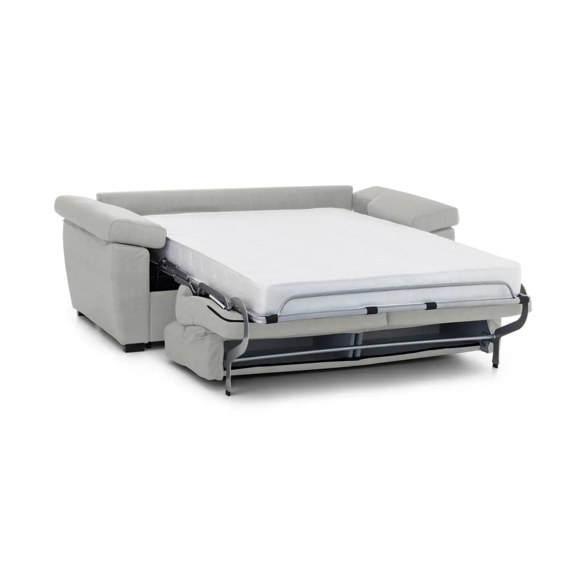 Divani Letto 3 Posti|Divani Letto > Dmora Divano Letto 3 Posti Sfoderabile Lavabile 205x86 cm, Idrorepellente Letto Estraibile Materasso Incluso Rete a Doghe Made in Italy Grigio Chiaro