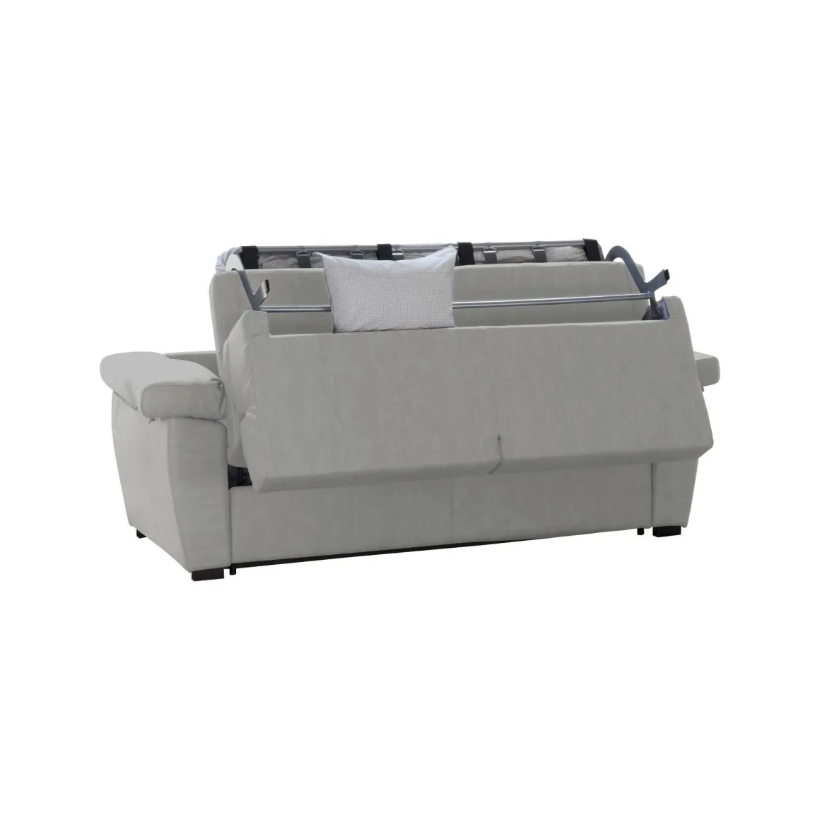 Divani Letto 3 Posti|Divani Letto > Dmora Divano Letto 3 Posti Sfoderabile Lavabile 205x86 cm, Idrorepellente Letto Estraibile Materasso Incluso Rete a Doghe Made in Italy Grigio Chiaro