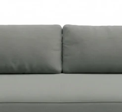 Divano Letto 2 Posti Grigio Contenitore Cuscini Sfoderabili 210x106 cm, Reclinabile - Brugnato