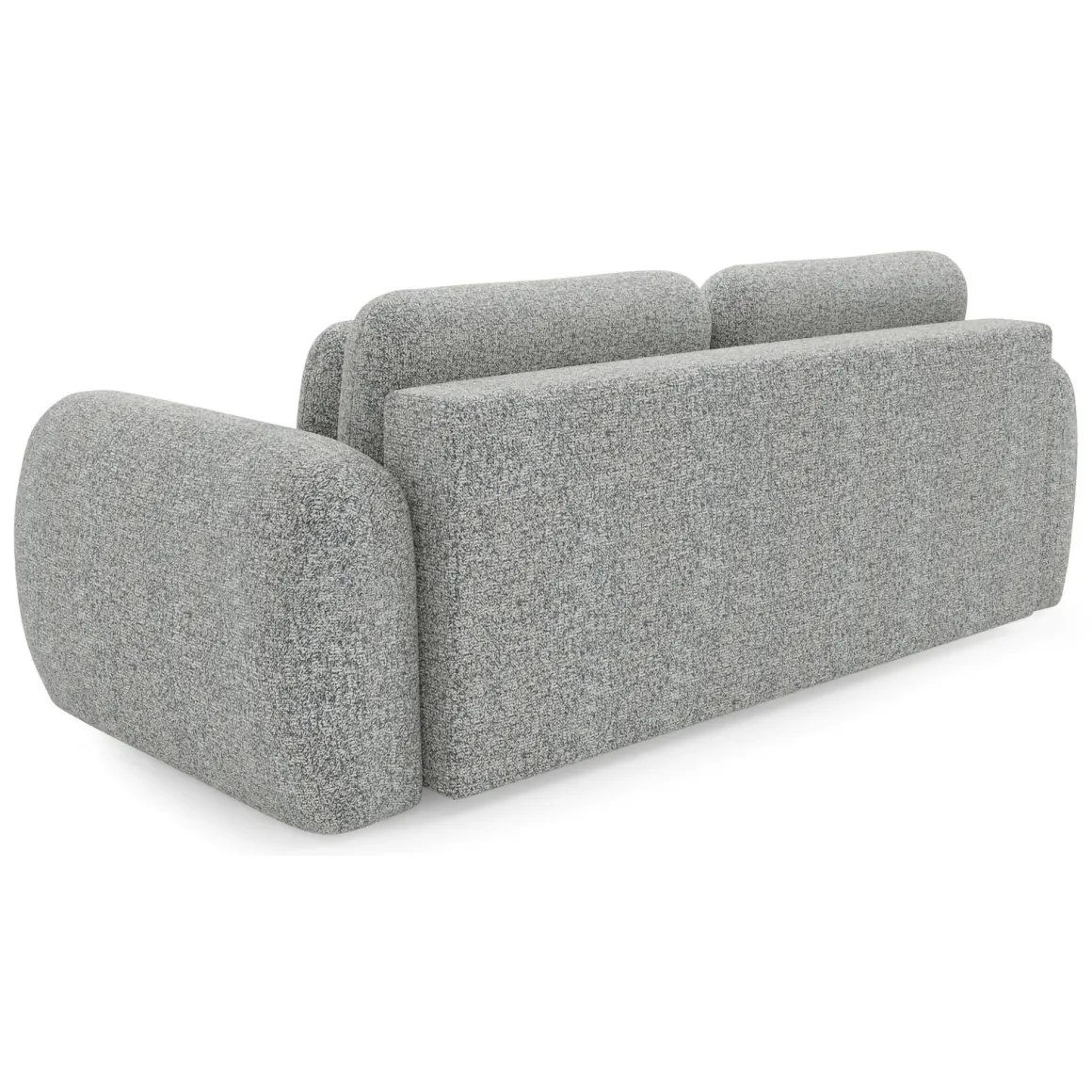 Divano Letto 3 Posti Grigio Contenitore di Apertura a Libro 266x121 cm, Reclinabile - Sessame