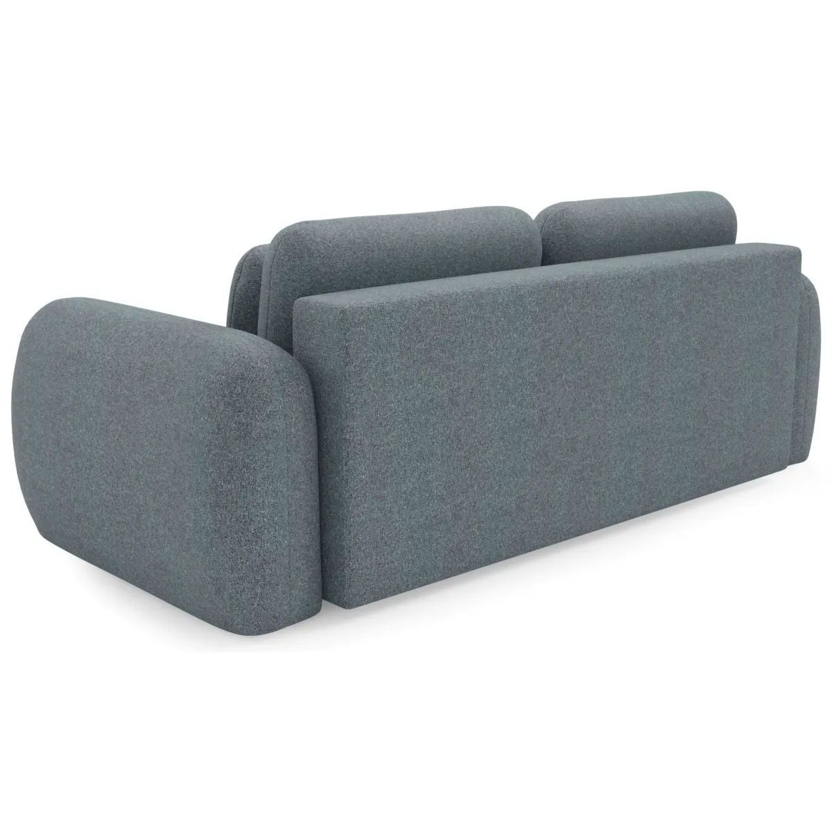 Divani Letto 3 Posti|Divano Contenitore Letto > Dmora Divano Letto 3 Posti Contenitore di Apertura a Libro 266x121 cm, Reclinabile - Sessame Grigio Scuro