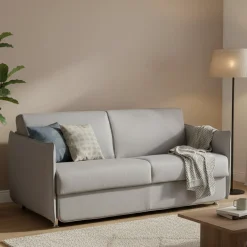 Divani Letto 2 Posti|Divano Contenitore Letto > Dmora Divano Letto 2 Posti Sfoderabile Contenitore 160x95 cm, di Apertura a Ribalta Made in Italy - Verceia Grigio