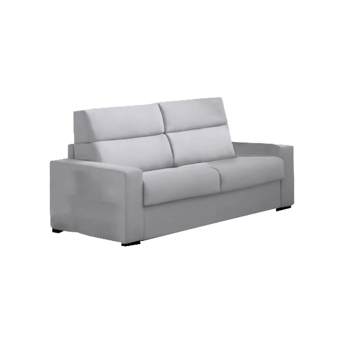 Divano Letto 2 Posti Grigio Sfoderabile Contenitore 180x95 cm, di Apertura a Ribalta Made in Italy - Casabona