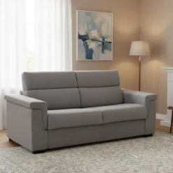 Divani Letto 3 Posti|Divano Contenitore Letto > Dmora Divano Letto 3 Posti Sfoderabile Contenitore 225x95 cm, Lavabile Made in Italy - Nus Grigio