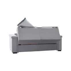 Divani Letto 3 Posti|Divano Contenitore Letto > Dmora Divano Letto 3 Posti Sfoderabile Contenitore 225x95 cm, Lavabile Made in Italy - Nus Grigio