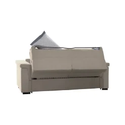 Divani Letto 2 Posti|Divano Contenitore Letto > Dmora Divano Letto 2 Posti Sfoderabile Contenitore 185x95 cm, di Apertura a Ribalta Made in Italy - Salorno Grigio Tortora