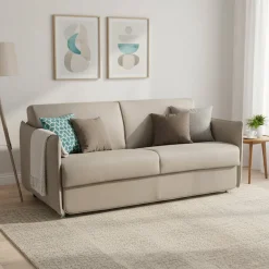 Divani Letto 3 Posti|Divano Contenitore Letto > Dmora Divano Letto 3 Posti Sfoderabile Contenitore 220x95 cm, Lavabile Made in Italy - Marcon Grigio Tortora