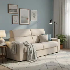 Divani Letto 3 Posti|Divano Contenitore Letto > Dmora Divano Letto 3 Posti Sfoderabile Contenitore 225x95 cm, Lavabile Made in Italy - Benedetto Grigio Tortora